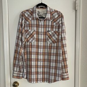Bullhead Men’s Button Down Plaid Shirt